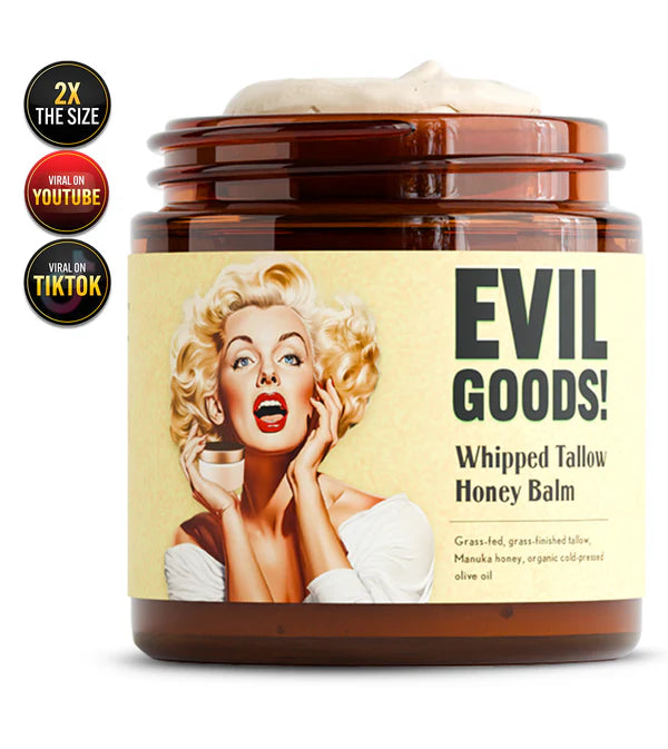 EVIL GOODS! Bálsamo de sebo de res batido y miel de manuka 113g